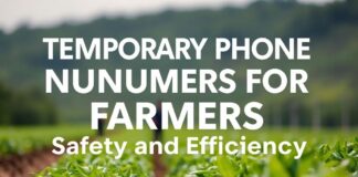 Çiftçiler İçin Geçici Telefon Numaraları: Güvenlik ve Verimlilik Temporary Phone Numbers for Farmers: Safety and Efficiency