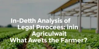 Tarımda Hukuki Süreçlerin Derinlemesine Analizi: Çiftçiyi Neler Bekliyor? In-Depth Analysis of Legal Processes in Agriculture: What Awaits the Farmer?