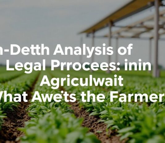 Tarımda Hukuki Süreçlerin Derinlemesine Analizi: Çiftçiyi Neler Bekliyor? In-Depth Analysis of Legal Processes in Agriculture: What Awaits the Farmer?